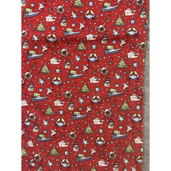 Vineyard Vines Pajama Pants XS Red Christmas Whale Crab Boat Nautical Holiday - Picture 3 of 7
